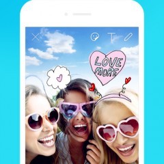 みんなで楽しく写真撮影できるアプリ「SNOW」のサムネイル