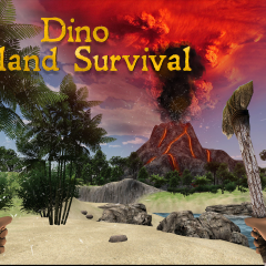 不時着した島で生き残れ！「恐竜島サバイバル3D」で脱出までのサバイバルゲームを楽しもう！のサムネイル