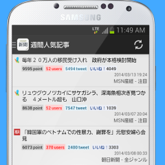キーワード検索で同一テーマ読み比べに便利！新聞ニュースアプリのサムネイル