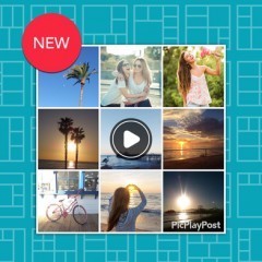 写真だけでなく動画も！PicPlayPostは新しいタイプのコラージュ編集アプリのサムネイル
