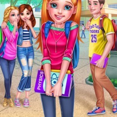 子供と一緒に遊べるゲームアプリ【高校の転校生 - 一日目】の紹介のサムネイル