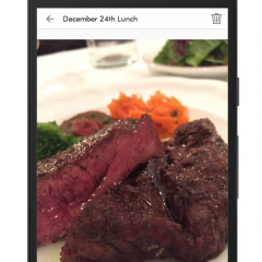 簡単に毎日の食事を記録できるシンプルなフード・ドリンクアプリ: mealのサムネイル