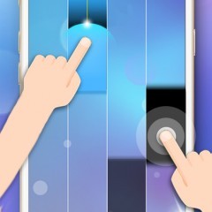 気分は名ピアニスト！「ピアノ音楽タイル2：白黒タイル」のサムネイル