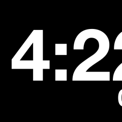 シンプルで見やすいという魅力！アプリ「大きい時計」が時計の本質を思いださせるかも！？のサムネイル
