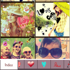 「My Heart Camera - 写真デコ・コラージュのハートカメラ」ハートいっぱいに写真をデコろう！のサムネイル