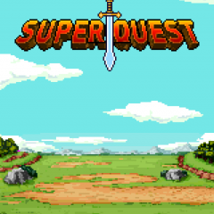 ゲーム初心者でも簡単プレイ！「スーパークエスト - スキマ時間で遊べる放置系王道RPG」のサムネイル