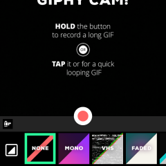 「GIPHY CAM」GIFアニメを簡単に作れるカメラアプリのサムネイル