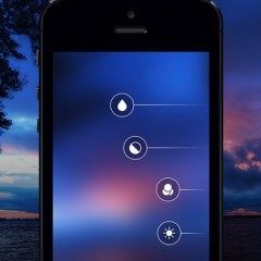 「Blurify - Create custom blurred iOS 7 style background wallpapers」は、写真にぼかし効果を施して、スマホの壁紙を作るアプリのサムネイル