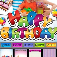 ハッピーバースデーフレームとポスターのサムネイル