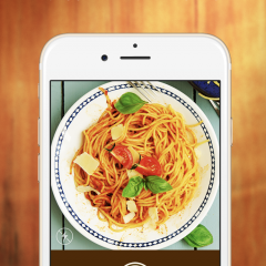 「おいしくなるカメラ - 料理を美味しく撮れる無料カメラアプリ」目指せSNS映え！美味しそうな料理写真を撮れるカメラアプリのサムネイル