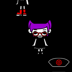 「ゴスロリ＆パンク系無料スタンプ絵文字 by flax flat　～チャットアプリで送れる絵文字／ONLINEスタンプアプリ～」でチャットトークを楽しもうのサムネイル