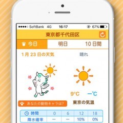お天気動物占い(R)  あの「動物占い」と「日本気象協会」がタッグを組んだ！のサムネイル