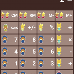 『キャラクター電卓 - がんばれ！ルルロロ』で電卓を可愛く使おう！のサムネイル