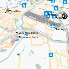 「ドバイ地図」ベクトルマップ採用により高品質なナビゲーションを実現のサムネイル