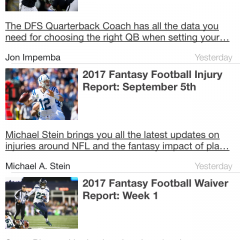 「FantasyAlarm - Fantasy Football 2016」は、アメリカンフットボールの情報アプリのサムネイル