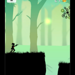 「シルエット少女2」は簡単操作で楽しめるアクション風ランニングゲームのサムネイル