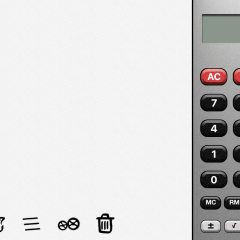 「メモ電卓 (ge-calc)消費税対応」で計算しながらメモもとるのサムネイル