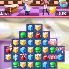 「Crazy Cake Swap」誰かと繋がる可愛いスリーマッチパズルゲームのサムネイル