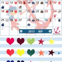 「ルルロロカレンダー-デコってらくらく予定管理」シールをスケジュール帳に貼るようにかわいく予定管理！のサムネイル