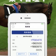 あなたの競馬をサポートしてくれる「馬券簿 競馬の収支を楽々管理」アプリのサムネイル