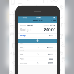 「BUDGT-monthly finances day by day」は簡単に使えるお小遣い帳アプリのサムネイル