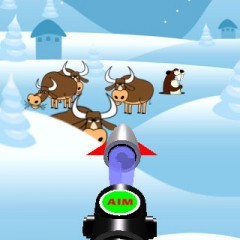 「Slingshot Cowboy Plus」カウボーイになって雄牛と対決！のサムネイル