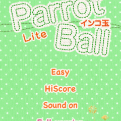 ころころ転がるかわいいインコをつなげて遊ぶゲームアプリ「-インコ玉Lite-」のサムネイル