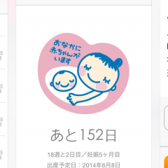 新しい命を見守ってくれる。わたしだけのダイアリー「妊娠カレンダー 」のサムネイル