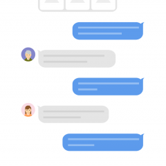 メールのやり取りがストレスフリーにするアプリ「MailTime - チャット形式のEメールアプリ：IMAPメール対応 」のサムネイル